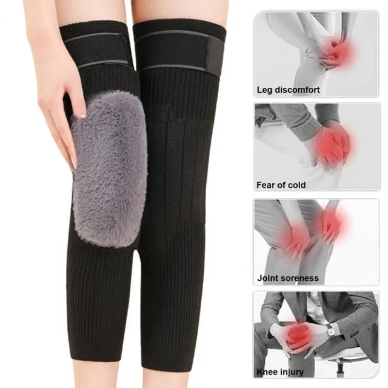 2 Pcs Knee Warmers With Belt Adjustable for Men & Women