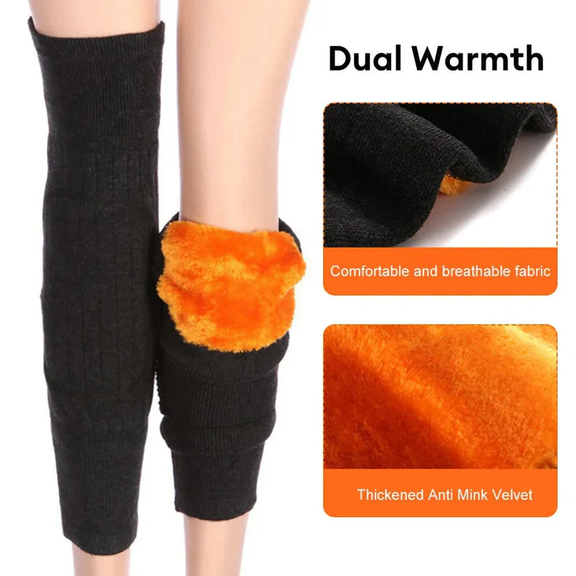 2 Pcs Knee Warmers With Belt Adjustable for Men & Women